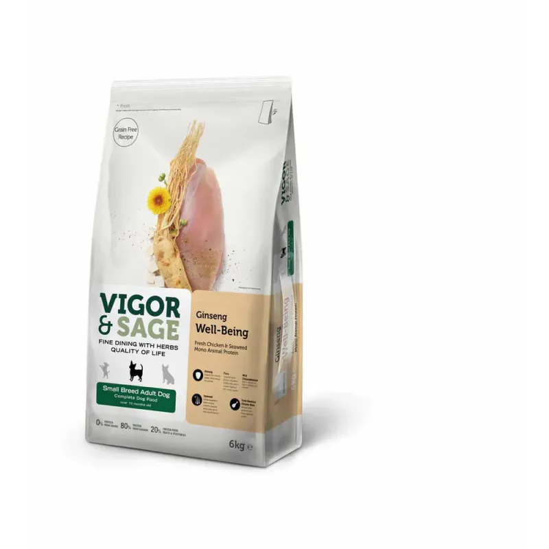 V&S - WELL-BEING - GINSENG - SMALL ADULT DOG - 6kg